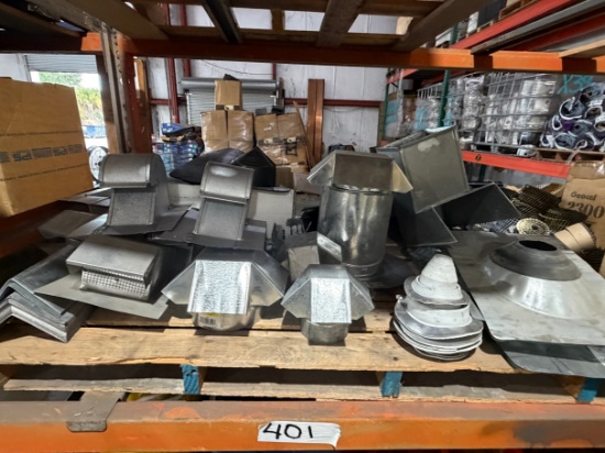 Assorted Roof Vents & Metal Flashings