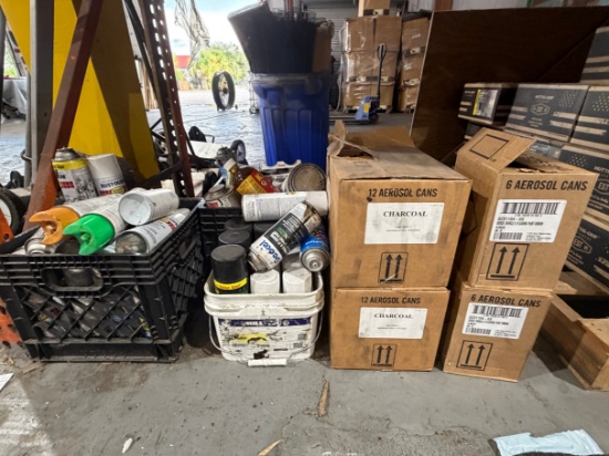 Assorted Roofing Spray Paint & Aerosols