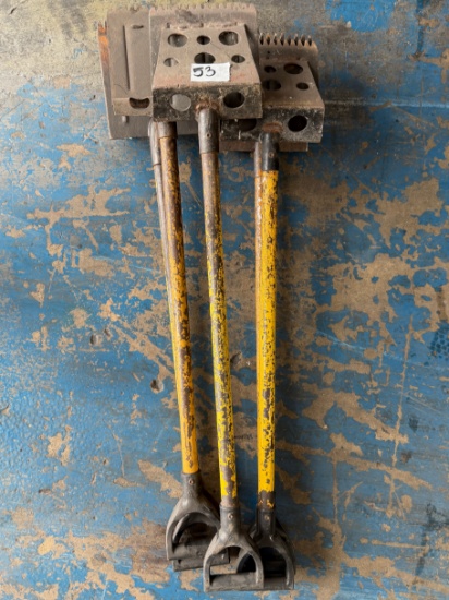 (5) Long Handle Roofing Shingle Removers