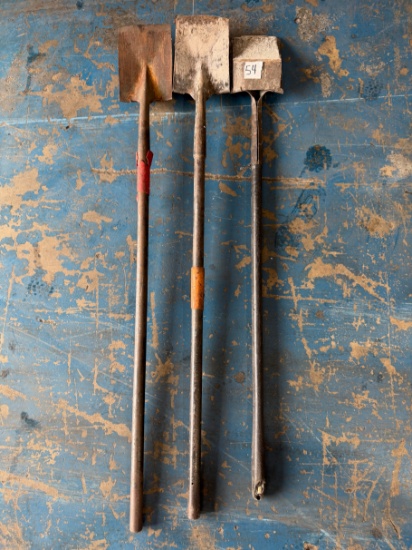 (3) Long Handle Roofing Spades