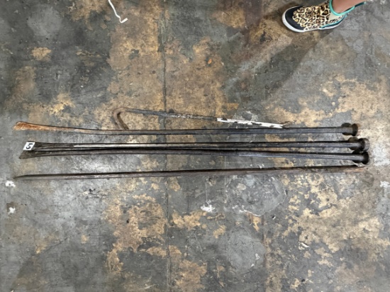 Lot of Assorted Roofing Pry Bars and Wrecking Bars