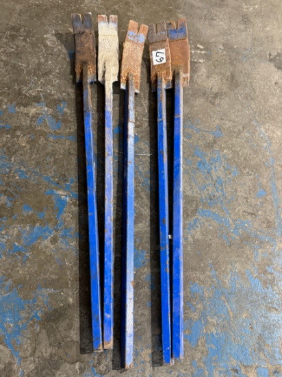 (5) Long Handled Roofing Pry Bars
