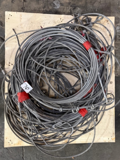 Heavy Duty Steel Wire Rope Cable Sling Lot