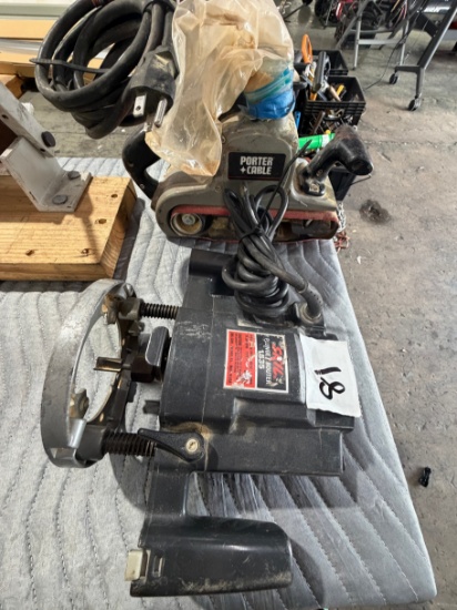 Porter-Cable Belt Sander and Skil Plunge Router Lot