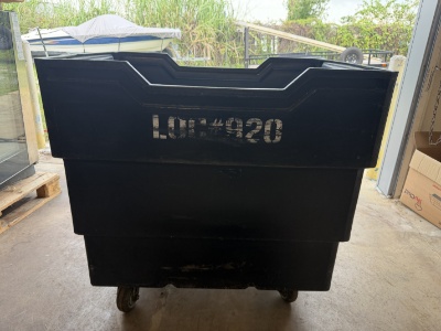 Black Rolling Bulk Bin