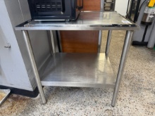 31" S.S. Equipment Stand w. Under Shelf