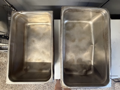 S.S. Full Size Insert Pans - 6" Deep