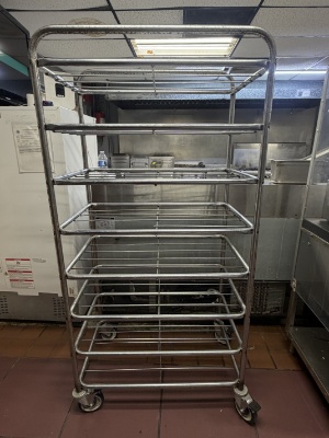 Commercial Rack on Casters - 8 Shelves