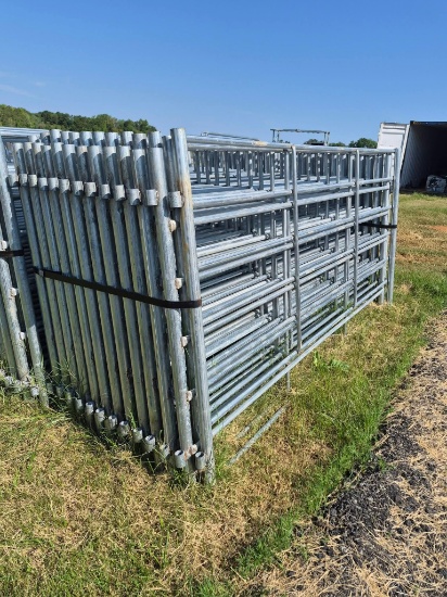 Bundle Of 25, 5ft Tall, 10 Ft Long Livestock Panels. 55lbs Per Panel. Pins Included