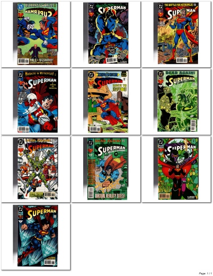 Superman Lot (10 Issues)