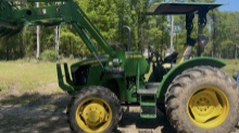 2022 John Deere 5065E MFWD Tractor with Loader, Grapple & Forks