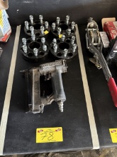 (4) Wheel Spacers With Lug Nuts & (2) Duo-Fast Pneumatic Staple Guns