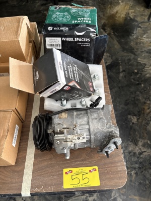 Automotive Parts Lot - A/C Compressor, Wheel Spacers & Carter Fuel Pump