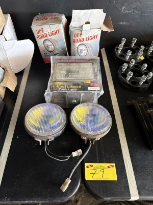 Assorted Off- Road & Halogen Work Lights
