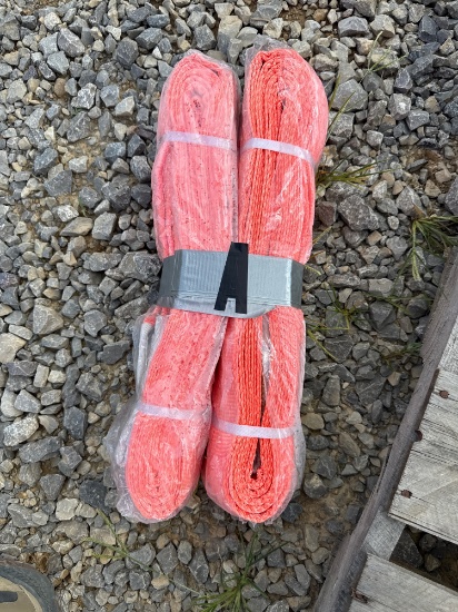 Pair of 5 ton 6 meter lifting Straps