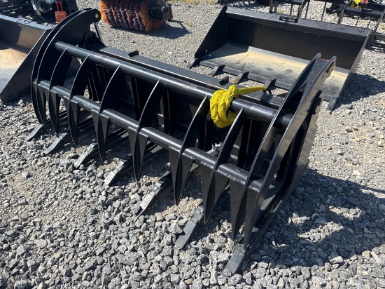 New Midstate 74 inch HD Root Rake Grapple