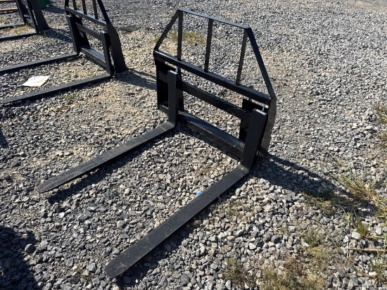 New 48 inch Skid Steer Pallet Forks