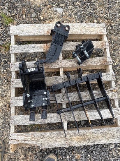 Qty of 4 Mini Excavator Attachments