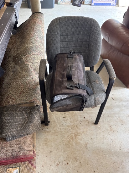 Group Lot of Office Chair and Assorted Area Rugs
