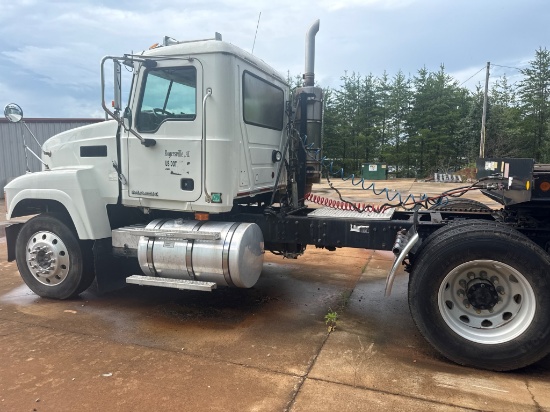 2008 Mack CH613 Day Cab Semi-Truck in White
