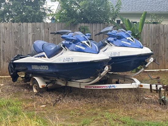 2002 Sea-Doo Jet Skis with Trailer