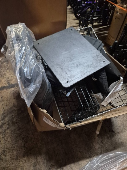 Black Metal and Fabric Parts and Accessories