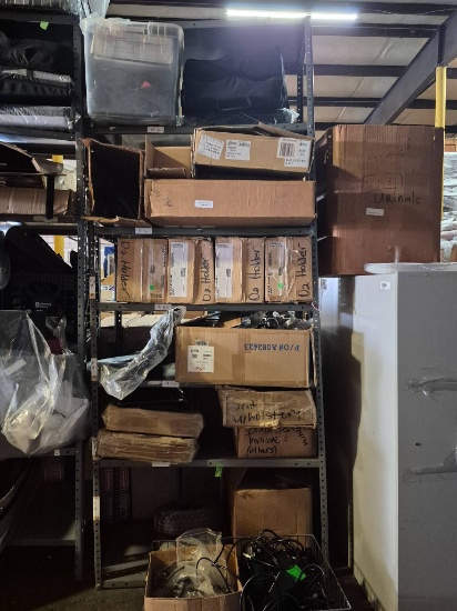 Entire Shelf and Complete Contents Including Hardware, Upholstery, and Accessories