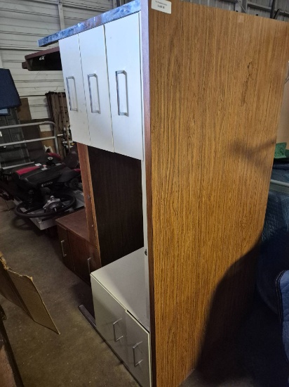 Wooden Desk with Cabinets, 30x30x60