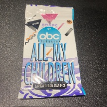 "All My Children" Sealed Trading Card Pack by Star Pics Inc. 1991.