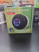 Mini Bluetooth SHOWER SPEAKER with LED Light | IPX4 Waterproof & Suction Cup