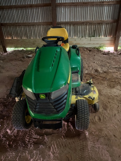 John deere x500 multi-terrain riding mower, does run and runs good gages and everything works good,