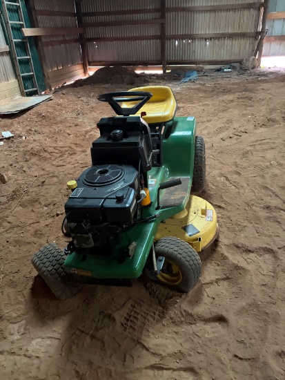 John deere stx38 mower, starts and runs good, mower and gages and transmission all seem too engage g