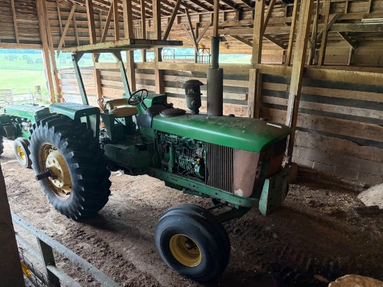 John deere 6030, 2 wheel drive, Rops, and canopy, 3 point, runs good, park lock broke in transmissio