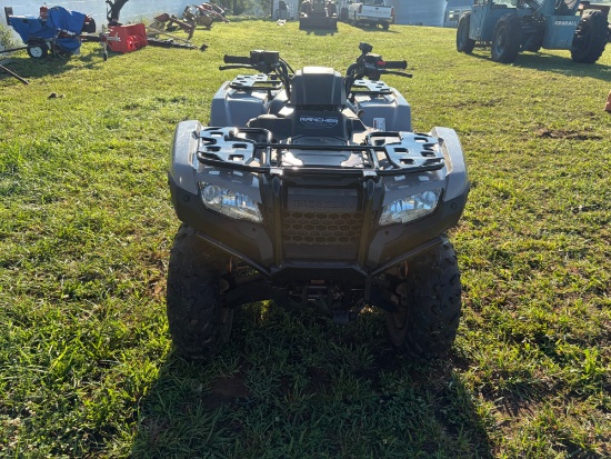 2023 honda trx420fa6 fourtrax rancher 4x4, at irs eps, 126 miles, no title bought out of west virgin