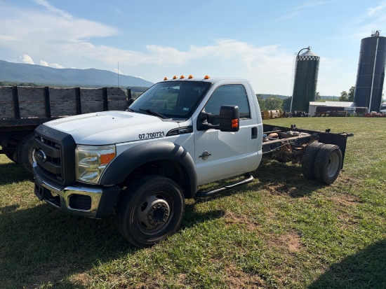 2013, Ford f-550, 6.7 liter diesel, single cab, long bed, dually cab and chassis, 377,123 miles, tru