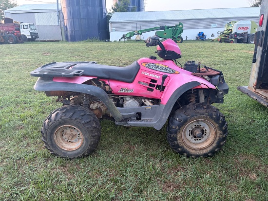 Polaris, sportsman 400, has front winch, 4x4, needs work too run, was told has transmission issues