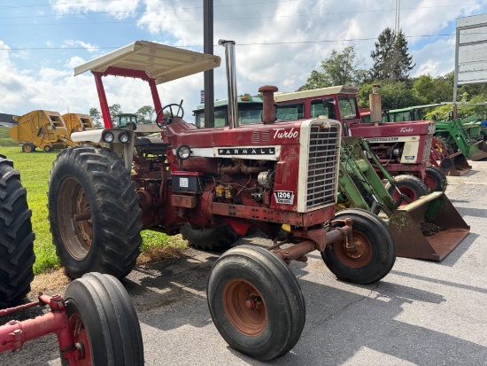 International, 1206, 2 wheel drive, 112 HP, canopy is 2 post, gear drive transmission, serial#15086,
