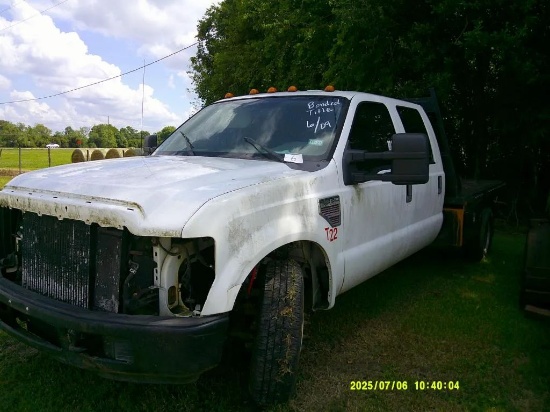 2009 Ford Crew Cab Flatbed Salvage (Bonded Title)