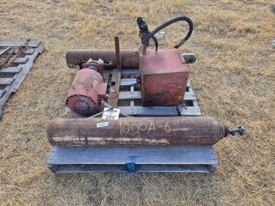 2 Gas Cylinder Tanks, Electic Hydraulic Pump, Hydraulic Tank
