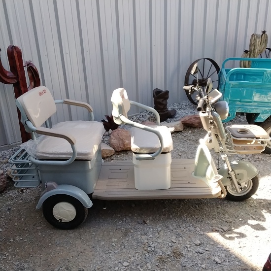 3 wheel two seater cart