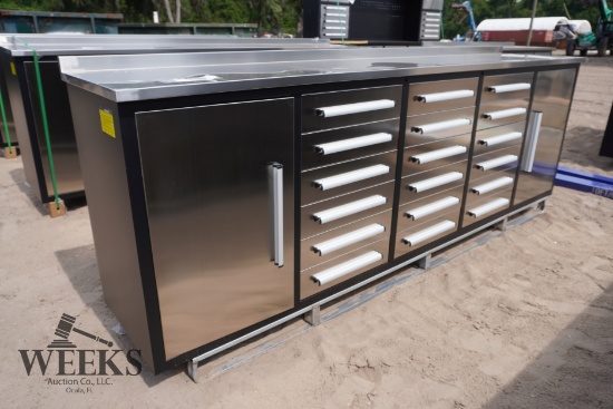 10FT 18 DRAWER 2 CABINET