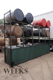 10 DRUM OIL RACK W/7 DRUM