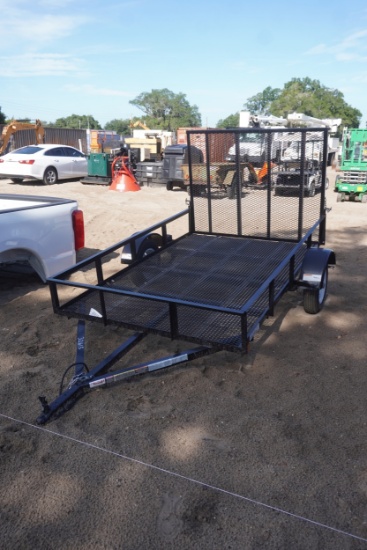 6x8 Trailer W/Ramp 1 Axle