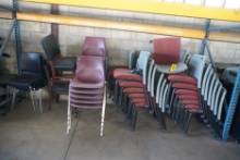 ASSORTED STACKABLE CHAIRS