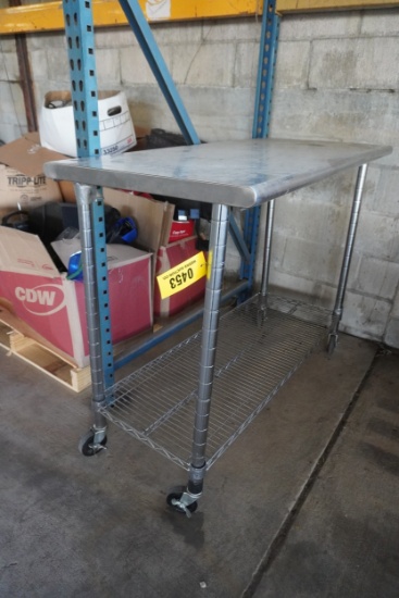 WORK TABLE SST ON WHEELS