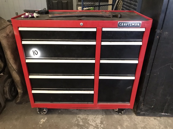 Craftsman 3' x 3' 9-Drawer Toolbox w/ Contents
