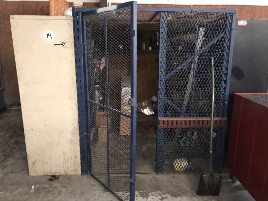 Contents of Metal Parts Cage (Cage NOT Included) & 2-Door Metal Cabinet