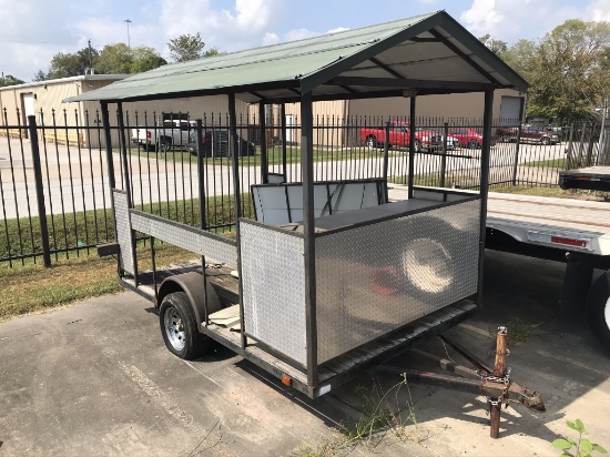 6.5' x 10' S/A Covered Trailer