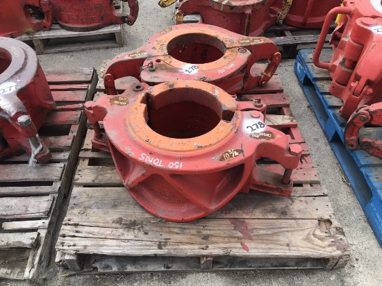 (2) Web Wilson 10 3/4" Side Door Casing Elevators