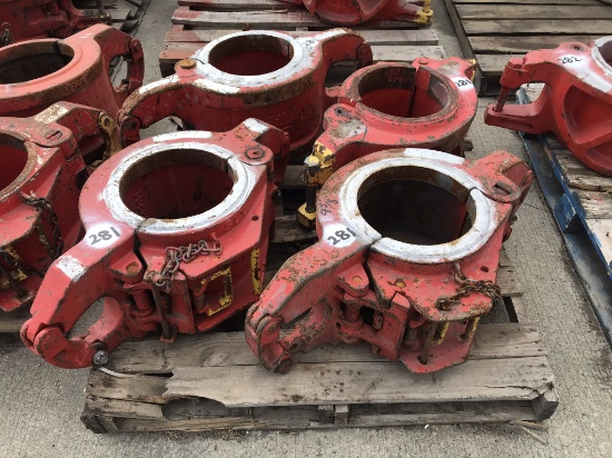 (4) BJ & WTM 9 5/8" Side Door Casing Elevators